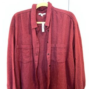 NWT Madewell red flannel button down